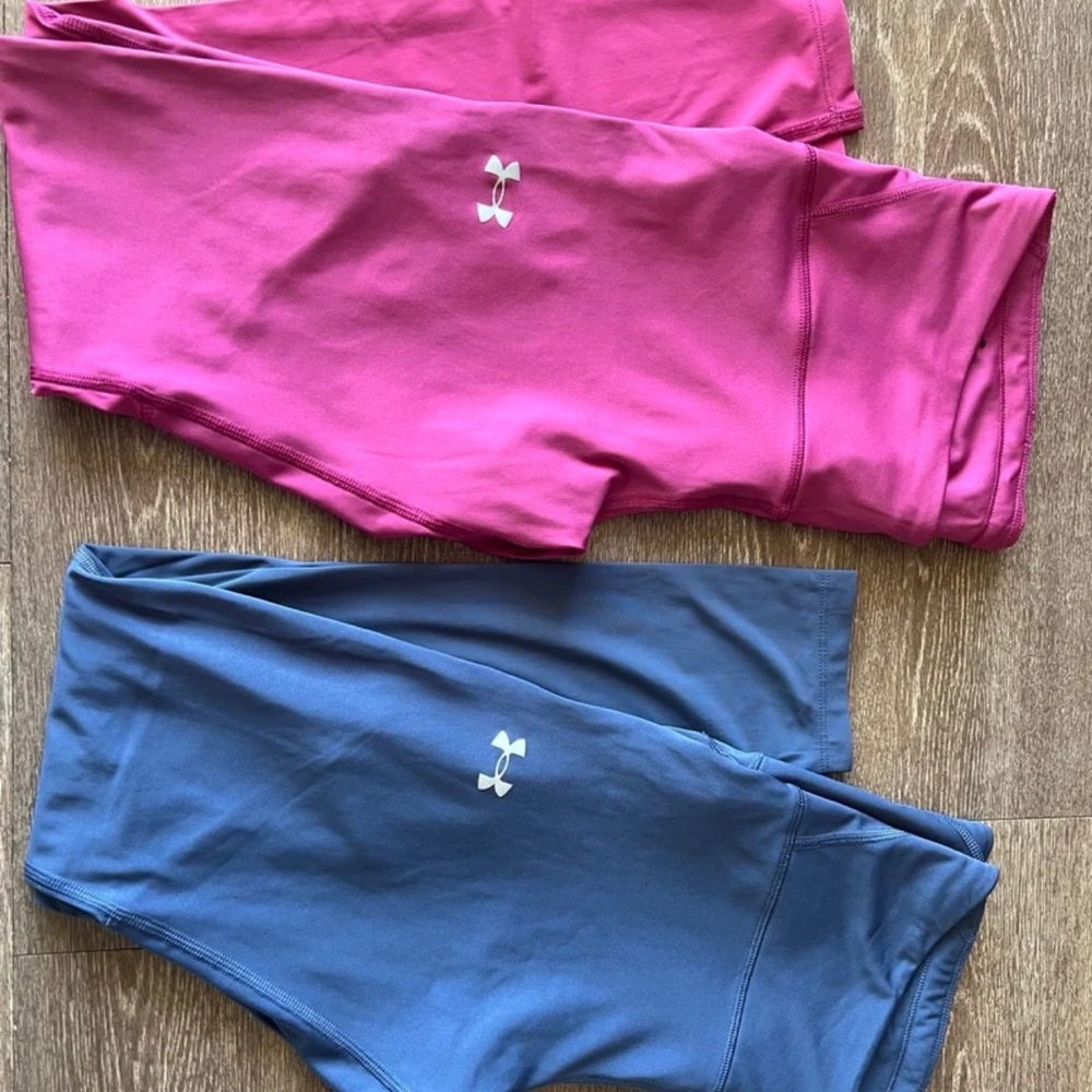 Under Armour Women’s Active Leggings - Pink and Blue